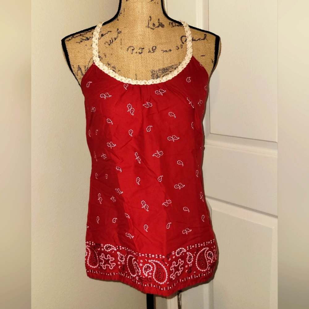 NWOT Woman's Bandana T-Back Top